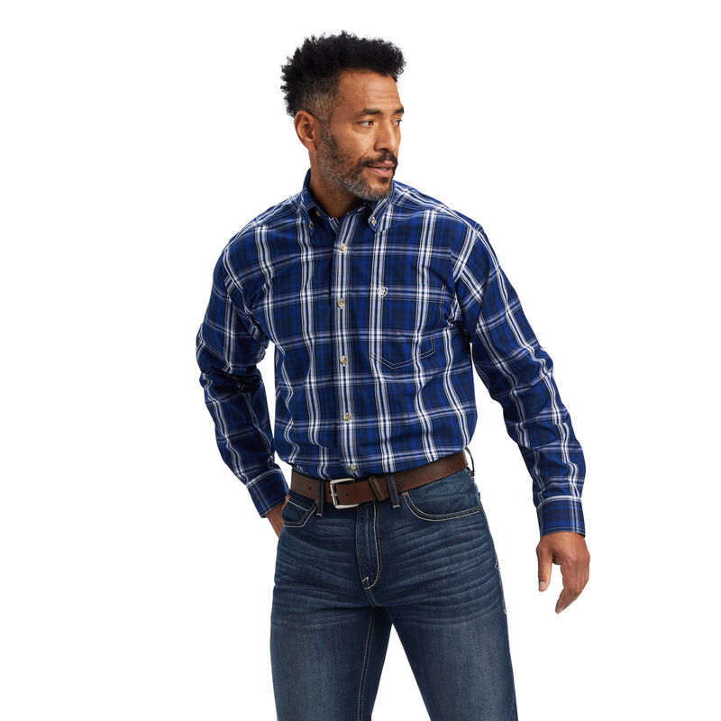 Ariat Hemden Herren - Pro Series Burke Classic Fit DunkelBlau ( WDNEY-8164 )